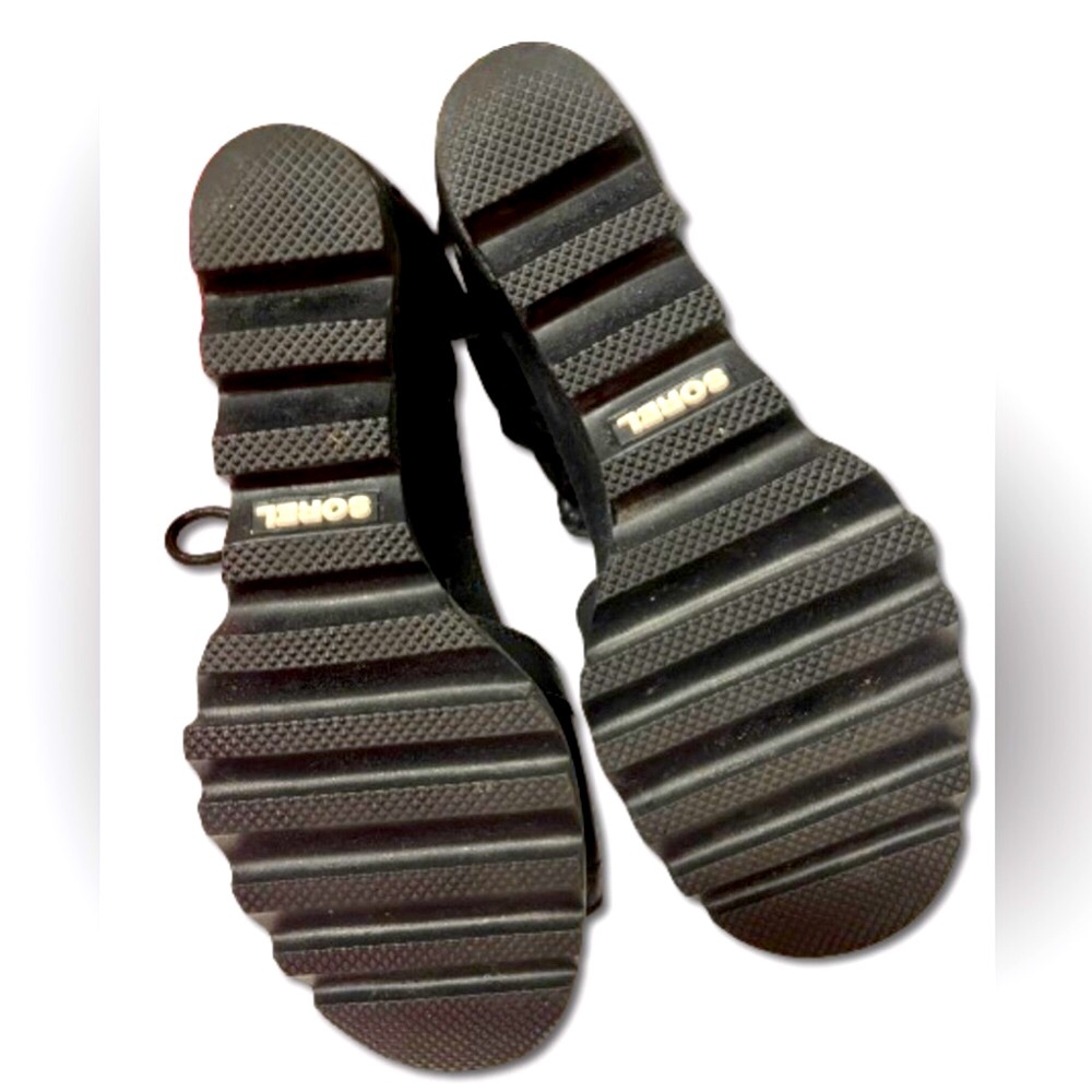 NWT Sorel Joanie wedge lace up black sandals (SZ 7) - Picture 5 of 6
